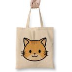 Dekado Cute Ginger Cat Eddie The Ginger Kedi Bez Çanta Uzun Saplı - 07028-Renkli