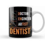 Dekado Doctor Engineer Artist Dentist 010 Kupa Bardak Porselen