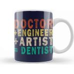 Dekado Doctor Engineer Artist Dentist 014 Kupa Bardak Porselen