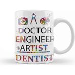 Dekado Doctor Engineer Artist Dentist 021 Kupa Bardak Porselen