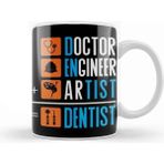 Dekado Doctor Engineer Artist Dentist 023 Kupa Bardak Porselen