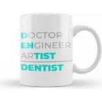 Dekado Doctor Engineer Artist Dentist 030 Kupa Bardak Porselen