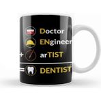 Dekado Doctor Engineer Artist Dentist 031 Kupa Bardak Porselen