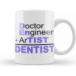 Dekado Doctor Engineer Artist Dentist 032 Kupa Bardak Porselen