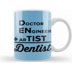 Dekado Doctor Engineer Artist Dentist 033 Kupa Bardak Porselen