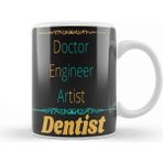 Dekado Doctor Engineer Artist Dentist 32 Kupa Bardak Porselen