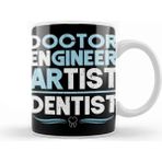 Dekado Doctor Engineer Artist Dentist 35 Kupa Bardak Porselen