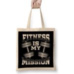Dekado Fitness Is My Mission Motivated Weightlifting Gym Bez Çanta Uzun Saplı - 07028-Renkli