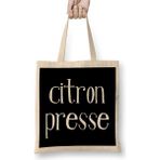 Dekado French Slogan Citron Presse Bez Çanta Uzun Saplı - 07028-Renkli