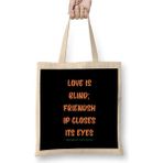 Dekado Friendship Quotes Day Ideas Love Gift Friedrich Nietzsche Bez Çanta Uzun Saplı - 07028-Renkli