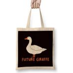 Dekado Funny Future Giraffe Duck Goose Wildlife Wilderness Safari Bez Çanta Uzun Saplı - 07028-Renkli