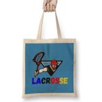 Dekado Funny Lacrosse Player Lax Mom Coach Gift Maglietta Bez Çanta Uzun Saplı - 07028-Renkli