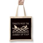 Dekado Funny Swimming Shark Swim Swimmer Water Sports Athlete Coach Bez Çanta Uzun Saplı - 07028-Renkli