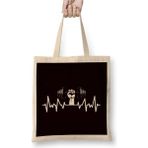 Dekado Heartbeat Bodybuilding Weightlifting Workout Gym Fitness Bez Çanta Uzun Saplı - 07028-Renkli