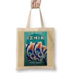 Dekado Iznik Çinileri Bez Çanta Uzun Saplı - 07028-Renkli