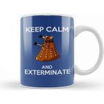 Dekado Keep Calm And Exterminate Doctor Who Kupa Bardak Porselen