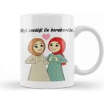 Dekado Kız Kardeş Kupa Bardak Porselen