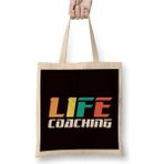 Dekado Life Coach Mentor Trainer Mindset Influencer Blog Coaching Bez Çanta Uzun Saplı - 07028-Renkli
