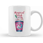 Dekado Magical Drink Unicorn Milkshake Pixel Art Kupa Bardak Porselen