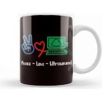 Dekado Peace Love Ultrasound Sonography Echography Doctor Hospital Kupa Bardak Porselen