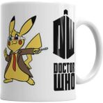 Dekado Pokemon Go Pikachu Raichu Doctor Who Kupa Bardak Porselen