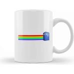 Dekado Rainbow Tardis Doctor Who Kupa Bardak Porselen