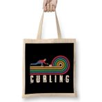 Dekado Retro Curling Player Vintage Curling Broom Stones Coach Team Bez Çanta Uzun Saplı - 07028-Renkli