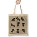 Dekado Rottweiler Yoga Rotfaydır Pug Köpek Yoga Bez Çanta Uzun Saplı - 07028-Renkli