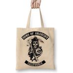 Dekado Sons Of Anarchy Logo Bez Çanta Uzun Saplı - 07028-Renkli