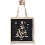 Dekado Top Gun Christmas Tree Silhouette Bez Çanta Uzun Saplı - 07028-Renkli