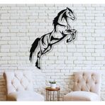 DEKADRON At Metal Duvar Sanatı Eserleri 3D Duvar Silueti Metal Duvar Dekoru Ev Ofis Dekorasyonu Yatak Odası Oturma Odası Dekoru Unicornio Licorne (21" G x 46" Y / 53x117cm)