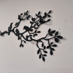 DEKADRON Duvara Monte Portmanto, Metal Duvar Askısı, Kuşlar Metal Portmanto, Duvara Monte Askı, Ev Dekorasyonu, Ev Dekorasyonu, Anahtar Raf, Metal Raf, Metal raf, Ceket Kancası, 24x16 İnç