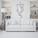DEKADRON Metal Duvar Sanatı, 2 Yüz, Çizgi Duvar Sanatı, Metal Duvar Sanatı, İç Dekorasyon, Duvar Asmaları, Metal Duvar Sanatı, Minimalist Sanat (13" G x 30" Y / 33x75 cm)