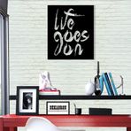 DEKADRON Metal Duvar Sanatı Dekor Hayat Devam Ediyor 3D Duvar Silueti Metal Duvar Dekoru Ev Ofis Dekorasyonu Yatak Odası Oturma Odası Dekor Heykel (21" G x 24" Y/51x61cm)