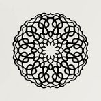 DEKADRON Metal Duvar Sanatı - Mandala Tasarım - Duvar Silüeti Metal Duvar Dekoru Ev Ofis Dekorasyonu Yatak Odası Oturma Odası Dekorasyonu (17" G x 17" Y/44x44cm)