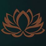 DEKADRON Metal Duvar Sanatı, Metal Lotus Çiçeği Sanatı Bronz, Duvar Silueti, Metal Duvar Dekoru, Ev Ofis Dekorasyonu Yatak Odası Oturma Odası Dekoru, Duvar Askıları (30" G x 20" Y / 76x51 cm)