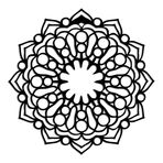 DEKADRON Metal Mandala Duvar Sanatı - Mandala Tasarımı - Duvar Silueti Metal Duvar Dekoru, Ofis Dekorasyonu, Bohem Sanatı, İç Dekor, Metal Heykel (23" G x 23" Y / 58x58 cm)