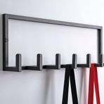 DEKADRON Metal Portmanto Duvara Monte - Montlar, Çantalar ve Şapkalar için Çok Kancalı Asma Rafı - Kolay Kurulum, Paslanmaya Dayanıklı, İç ve Dış Mekan Kullanımı (7 Kanca (Küçük Boyut): 60 cm(G) x 20