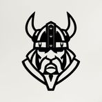DEKADRON Metal Viking Dekoru, Viking Silueti, İskandinav Mitolojisi, Ev Ofis Dekorasyonu, Norveç Sanatı, Metal Duvar Sanatı (13" G x 18" Y / 33x45 cm)