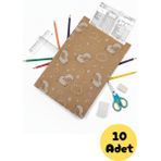 Dekals 10 Adet Kuzu Temalı Karne Paketi Yıldız Bulut Desenli Karne Kılıfı 25X35 (Sadece Kılıf Gönderilir)
