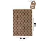Dekals 100 Adet 30x40 Damask Desenli Hediye Poşeti Hediye Paketi Büyük Boy
