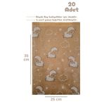 Dekals 20 Adet Hediye Poşeti Büyük Boy Temalı Hediye Paketi 25x35