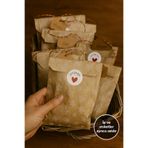 Dekals 25 Adet Kar Desenli Kese Kağıdı Hediye Paketi Yılbaşı Noel Temalı Hediye Ambalaj Kağıdı 11x20