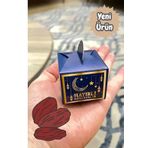 Dekals 25Li Küp Lokumluk, Hayırlı Ramazanlar Yazılı Hurma Hediye Kutusu Ramazan Temalı Kutu 4.5x5.5 Cm