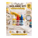 Dekamis By Paster Sıvı Gıda Boyası 60 Gr Sarı, Kırmızı, Mavi + Krema Sıkma Torbası + Şeffaf Kilitli Çanta