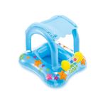 Dekantoys Mavi 0-3 Yaş Şişme Oturaklı Gölgelikli Bebe Flotörü Bebek Simidi Gölgelikli Deniz