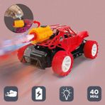 Dekantoys Uzaktan Kumandalı Şarjlı Duman Çıkaran Atan Işıklı Jip Poyraz Oyuncak Araba 20 Cm