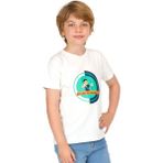 Dekim Moda Erkek Çocuk Kısa Kollu Bisiklet Yaka Islami Sahabe Okçuluk Baskılı T-Shirt - 9 - 10 Yaş - 001-Beyaz
