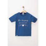 Dekim Moda Kız Çocuk Kısa Kollu Bisiklet Yaka "hz Zeynep" Baskılı Tişört Mevsimlik Pamuklu - İndigo - 5 - 6 Yaş