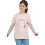 Dekim Moda Kız Çocuk Kısa Kollu T-Shirt Bisiklet Yaka Islami Besmele Baskılı Fırfırlı - 11 - 12 Yaş - Somon